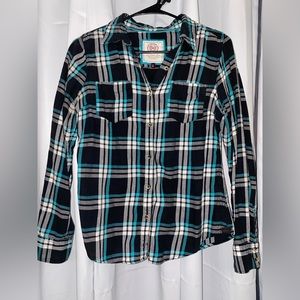 Size L in girls, SO brand flannel.